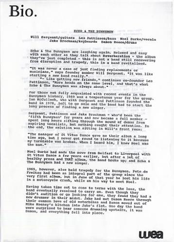 Echo & The Bunnymen Enlighten Me 12" vinyl single (12 inch record / Maxi-single) UK ECH12EN130022