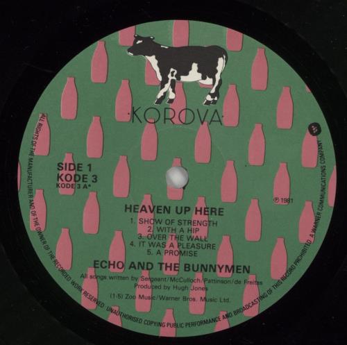 Echo & The Bunnymen Heaven Up Here - 1st - EX vinyl LP album (LP record) UK ECHLPHE501024