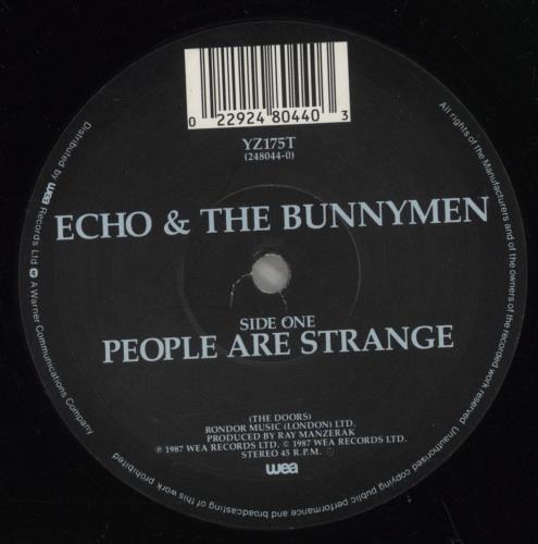 Echo & The Bunnymen People Are Strange 12" vinyl single (12 inch record / Maxi-single) UK ECH12PE41363