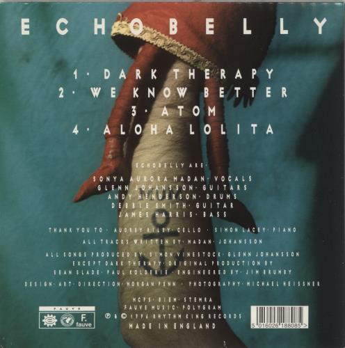 Echobelly Dark Therapy 7" vinyl single (7 inch record / 45) UK ECB07DA60707