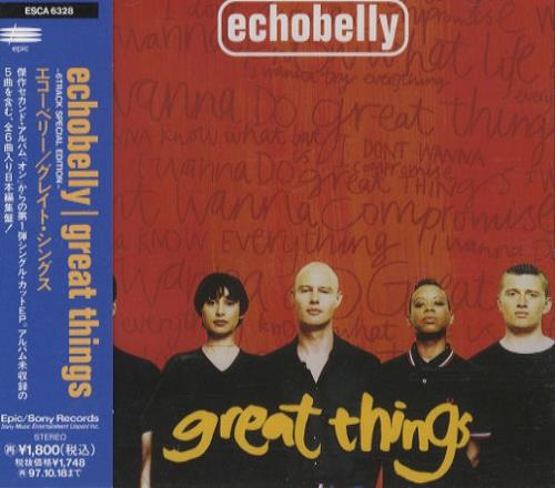 Echobelly Great Things CD single (CD5 / 5") Japanese ECBC5GR190563