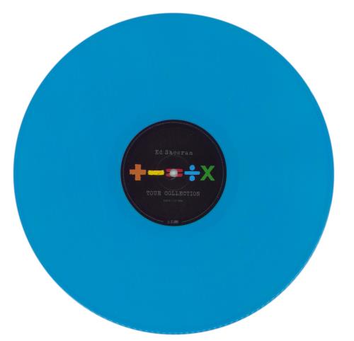 Ed Sheeran +-= [Tour Collection] - Blue Vinyl + Numbered Set List 2-LP vinyl record set (Double LP Album) UK EJB2LTO872644