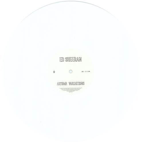 Ed Sheeran Autumn Variations - White Vinyl vinyl LP album (LP record) UK EJBLPAU877540
