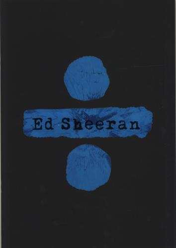 Ed Sheeran Welcome To The Divide Tour tour programme UK EJBTRWE684321