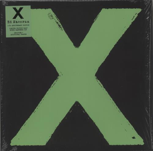 Ed Sheeran X - Green Vinyl + Slip Mat 2-LP vinyl record set (Double LP Album) UK EJB2LXG872599
