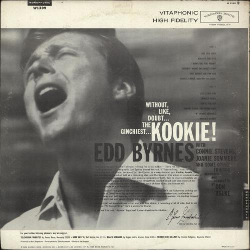 Edd Byrnes Kookie vinyl LP album (LP record) US 5EBLPKO698944