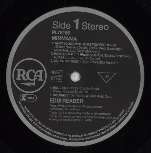 Eddi Reader Mirmama vinyl LP album (LP record) German EDRLPMI396700