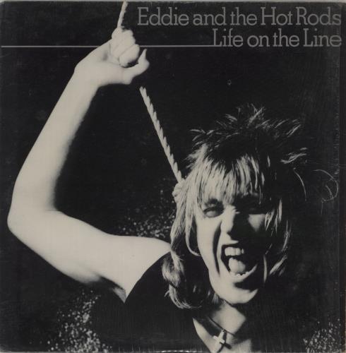 Eddie And The Hot Rods Life On The Line vinyl LP album (LP record) US EHOLPLI439043