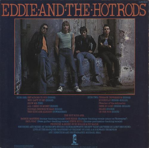 Eddie And The Hot Rods Teenage Depression + Poster & Stickers vinyl LP album (LP record) UK EHOLPTE392279