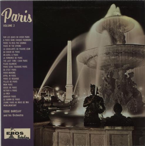 Eddie Barclay Paris Volume 2 vinyl LP album (LP record) UK EG9LPPA656583