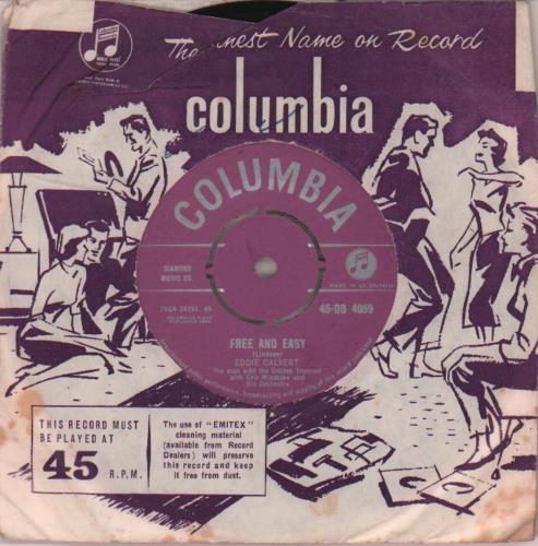 Eddie Calvert Free And Easy 7" vinyl single (7 inch record / 45) UK ECV07FR644076