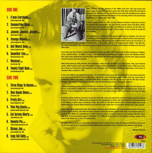 Eddie Cochran C'mon Everybody - 180gram Vinyl vinyl LP album (LP record) UK EDCLPCM800910