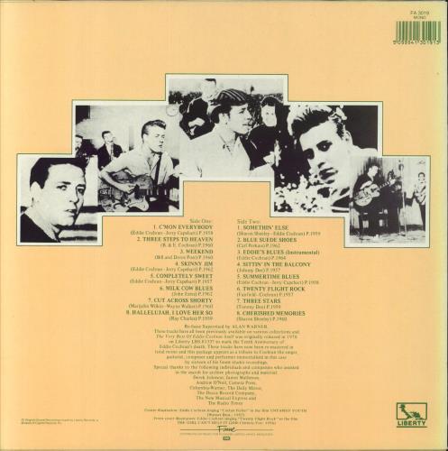 Eddie Cochran The Very Best Of Eddie Cochran vinyl LP album (LP record) UK EDCLPTH849260