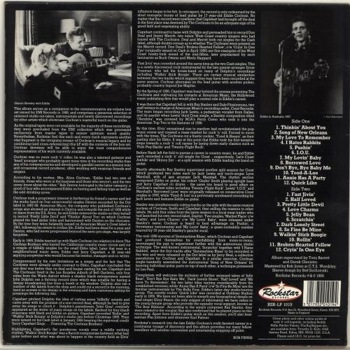 Eddie Cochran Thinkin' About You vinyl LP album (LP record) UK EDCLPTH703646