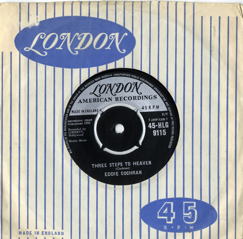 Eddie Cochran Three Steps To Heaven 7" vinyl single (7 inch record / 45) UK EDC07TH548776