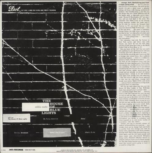 Eddie Costa The House Of Blue Lights vinyl LP album (LP record) Japanese EFSLPTH871043