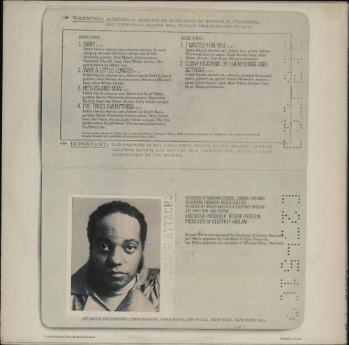 Eddie Harris E.H. In The U.K. - Presswell vinyl LP album (LP record) US E1HLPEH762684