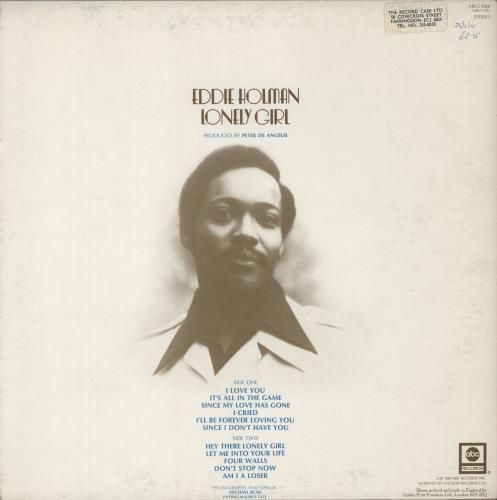 Eddie Holman Lonely Girl vinyl LP album (LP record) UK EDYLPLO456816
