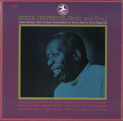 Eddie Jefferson Body And Soul vinyl LP album (LP record) UK E24LPBO746942