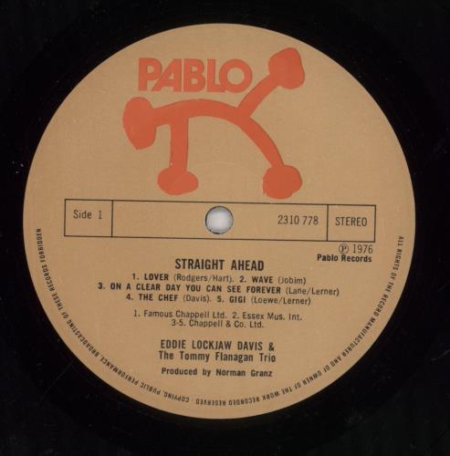 Eddie 'Lockjaw' Davis Straight Ahead vinyl LP album (LP record) UK EDVLPST631746