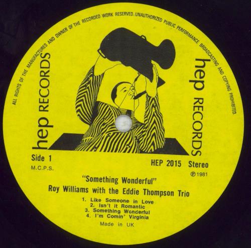 Eddie Thompson Something Wonderful vinyl LP album (LP record) UK ETMLPSO674318
