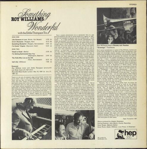 Eddie Thompson Something Wonderful vinyl LP album (LP record) UK ETMLPSO674318