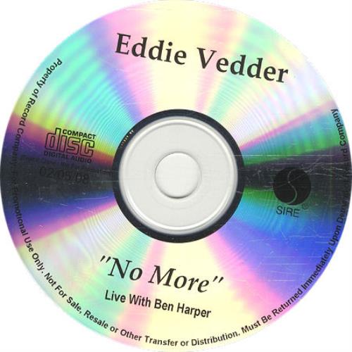 Eddie Vedder No More CD-R acetate US EB6CRNO442496