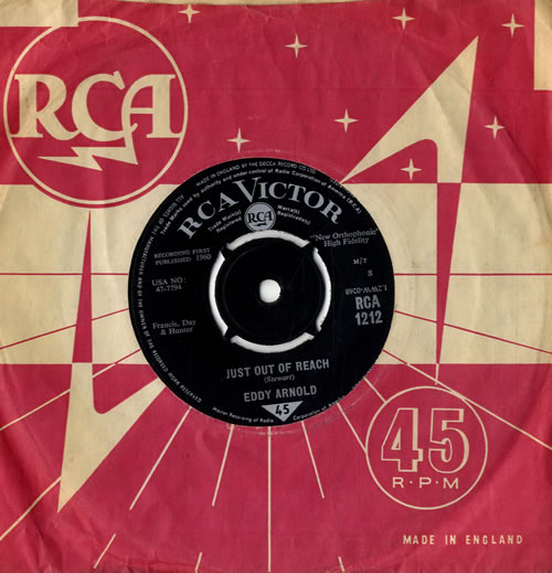 Eddy Arnold Just Out Of Reach 7" vinyl single (7 inch record / 45) UK AR907JU562930