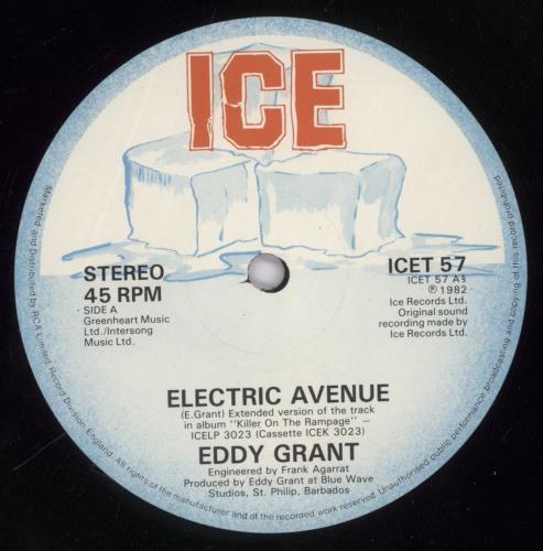 Eddy Grant Electric Avenue 12" vinyl single (12 inch record / Maxi-single) UK EDG12EL85674