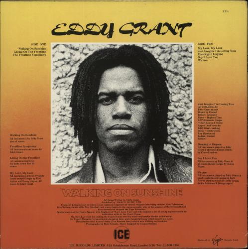Eddy Grant Walking On Sunshine vinyl LP album (LP record) UK EDGLPWA552725