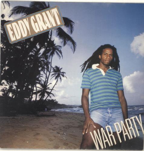 Eddy Grant War Party - Bajan Re-Mix - Solid Centre 7" vinyl single (7 inch record / 45) UK EDG07WA690564