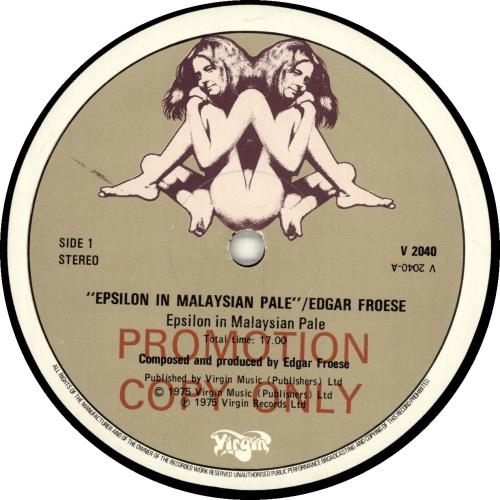 Edgar Froese Epsilon In Malaysian Pale vinyl LP album (LP record) UK FROLPEP692576