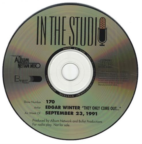 Edgar Winter In The Studio CD album (CDLP) US EGWCDIN200104