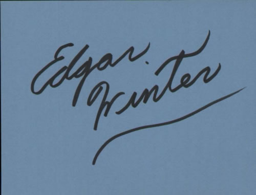 Edgar Winter Page From An Autograph Book memorabilia UK EGWMMPA606855
