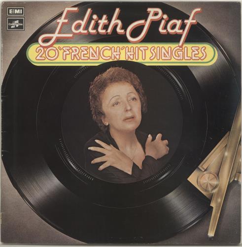 Edith Piaf 20 'French' Hit Singles vinyl LP album (LP record) UK EPFLPFR695461