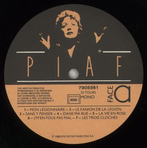 Edith Piaf 25e Anniversaire 2-LP vinyl record set (Double LP Album) French EPF2LEA588462