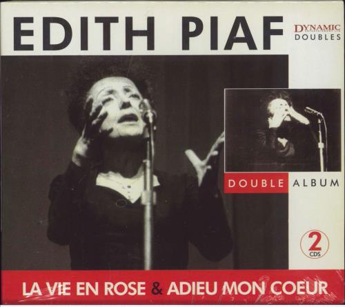 Edith Piaf La Vie En Rose & Adieu Mon Coeur - Sealed 2 CD album set (Double CD) UK EPF2CLA796422