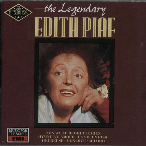Edith Piaf The Legendary Edith Piaf CD album (CDLP) UK EPFCDTH581569
