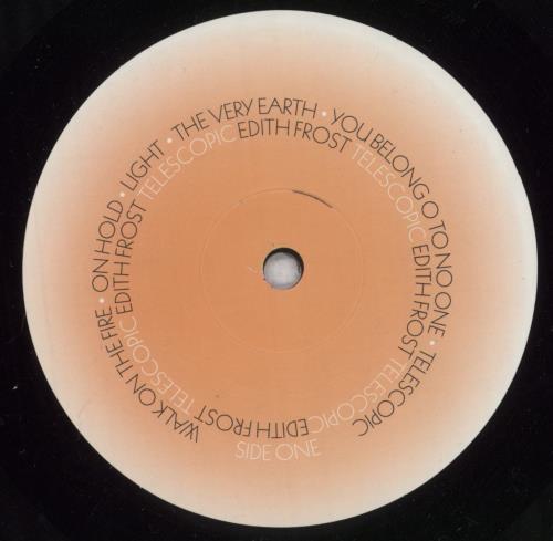 EDITH FROST TELESCOPIC Vinyl レコード EDITH FROST TELESCOPIC Vinyl レコード