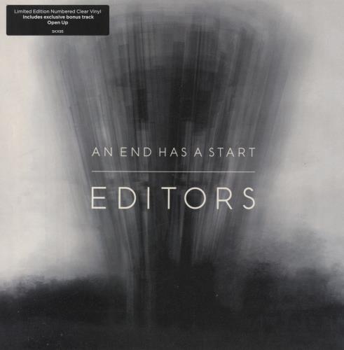Editors An End Has A Start - Clear Vinyl 7" vinyl single (7 inch record / 45) UK EB707AN411951