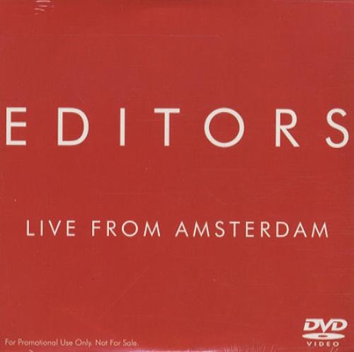 Editors Live From Amsterdam DVD Single US EB7DSLI439685