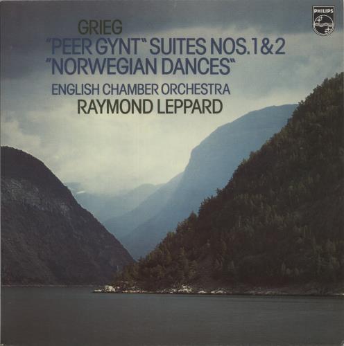 Edvard Grieg "Peer Gynt" Suites Nos. 1 & 2 / "Norwegian Dances" - White Label Test Pressing vinyl LP album (LP record) Dutch 1GRLPPE875141