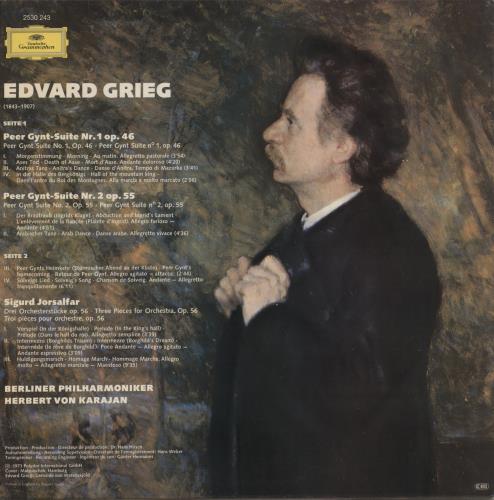 Edvard Grieg Peer Gynt - Suites 1 & 2 vinyl LP album (LP record) UK 1GRLPPE612044