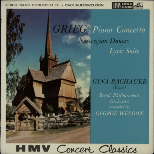 Edvard Grieg Piano concerto etc vinyl LP album (LP record) UK 1GRLPPI617101