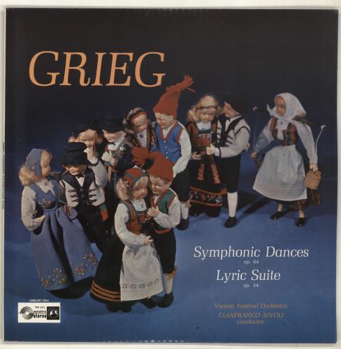 Edvard Grieg Symphonic Dances, Op.64 / Lyric Suite From Op.54 vinyl LP album (LP record) UK 1GRLPSY702115