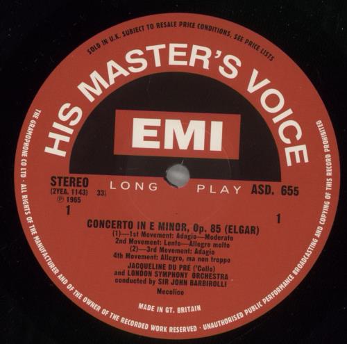 Edward Elgar Cello Concerto / Sea Pictures - 180 Gram Vinyl vinyl LP album (LP record) UK EFDLPCE880505