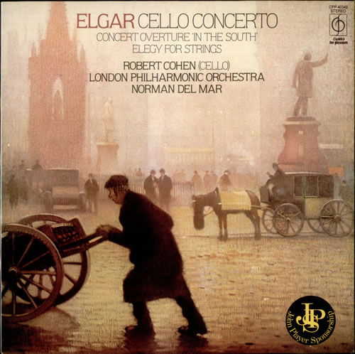 Edward Elgar Cello Concerto, Overture 'In the South' & Elegy for Strings vinyl LP album (LP record) UK EFDLPCE538208