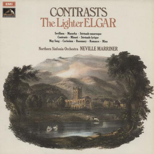Edward Elgar Contrasts The Lighter Elgar vinyl LP album (LP record) UK EFDLPCO754707
