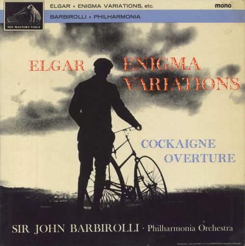 Edward Elgar 'Enigma' Variations / Overture 'Cockaigne' - 1st vinyl LP album (LP record) UK EFDLPEN812036