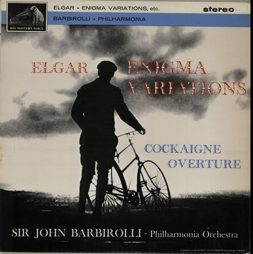 Edward Elgar 'Enigma' Variations / Overture 'Cockaigne' - 2nd vinyl LP album (LP record) UK EFDLPEN584763